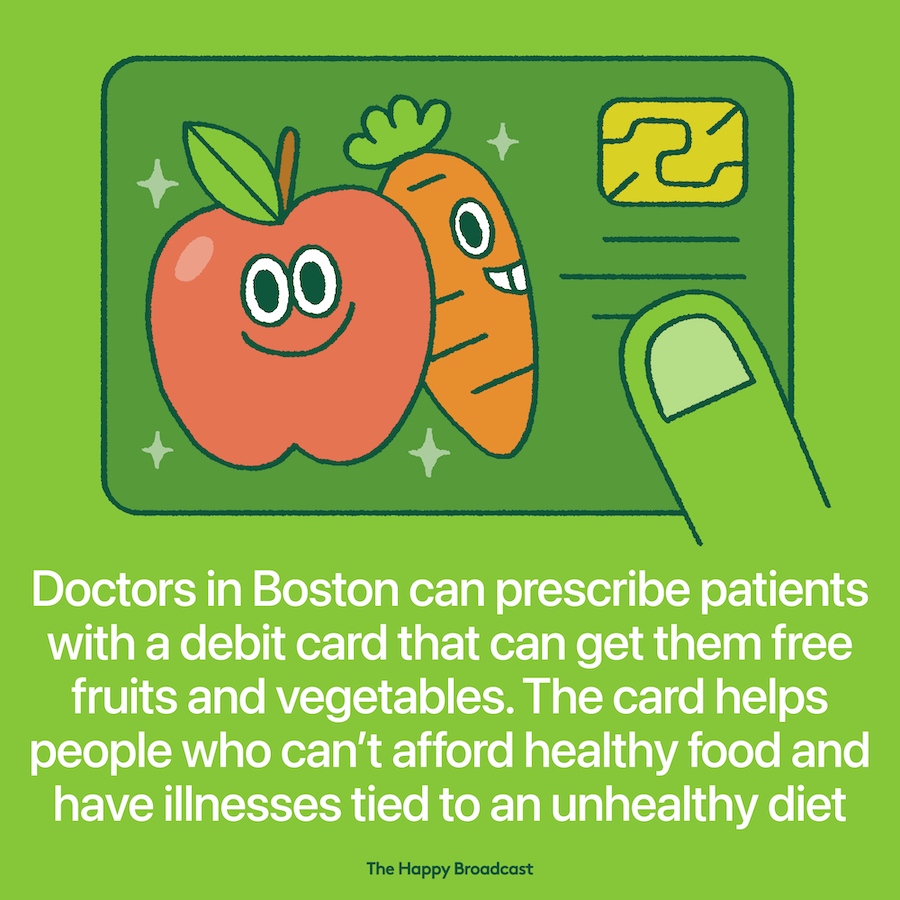 In Boston doctors can prescribe a credit card to buy free fruit and vegetables
