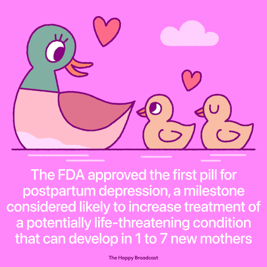 FDA approves first postpartum depression pill 