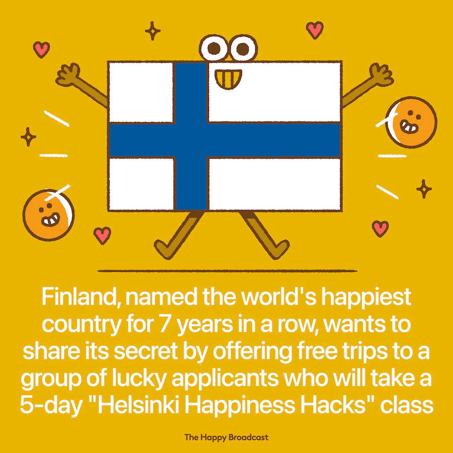 Finland is the happiest country in the world for the 7th year in a row
