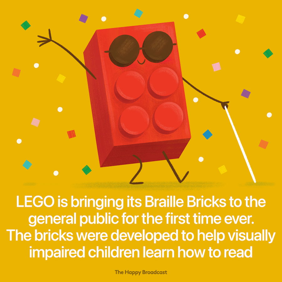Lego Braille Bricks are available to the public
