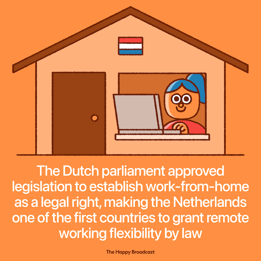Netherlands makes work from home a legal right