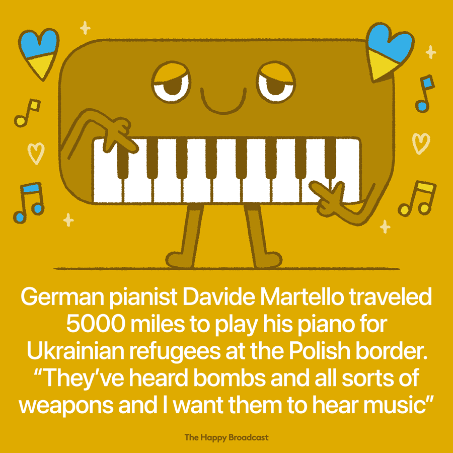 Pianist travel to Ukraine to play for refugees