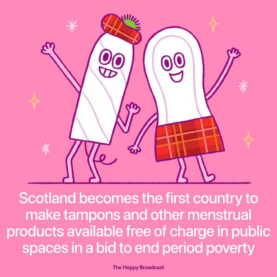 Scotland is the first country in world to provide free period products