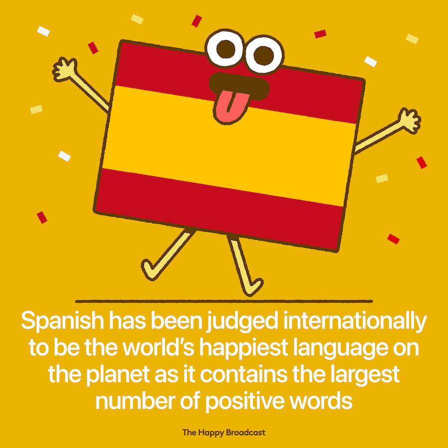 Spanish is the happiest language