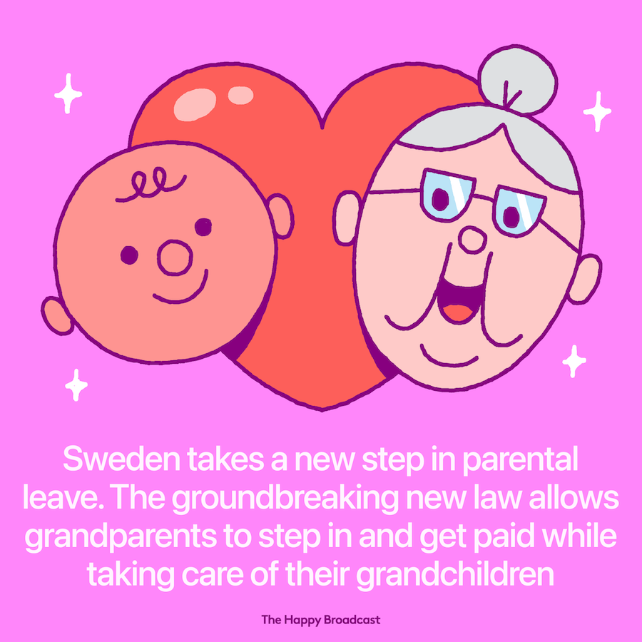 Swedish grandparents can now get paid to take care of grandkids