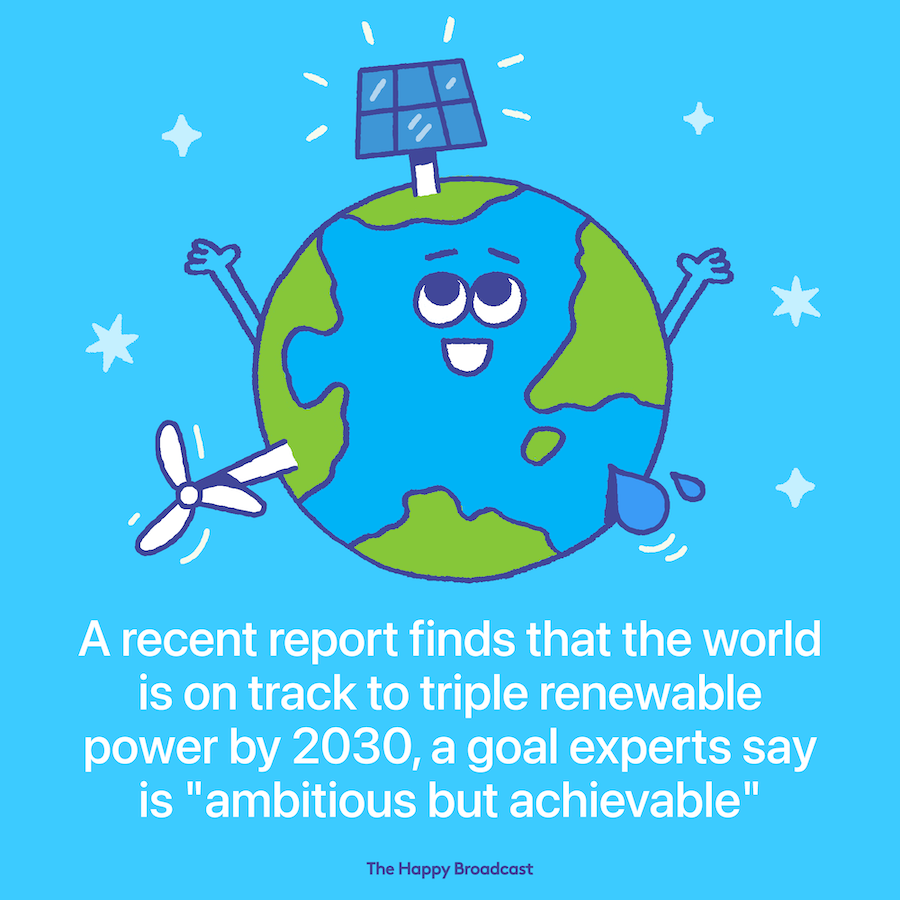World is on track to triple renewable power by 2030